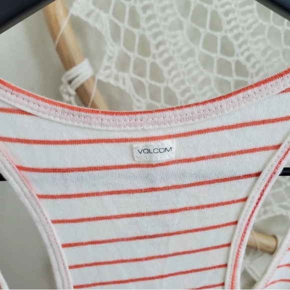 Striped Orange Volcom Tank - Picture 4 of 7